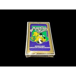 Vintage Mardi Gras Ball Gemaco Deck Cards American Cancer Society NEW NOS